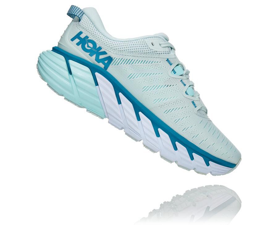 Hoka One One Gaviota 3 Löparskor Dam - Blå - LZPVA-3295